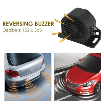 

Delicate Design Durable Backup Alarms Decibel Car Truck Backup Alarm No Magnet Waterproof Back-up Alarm 12-60V