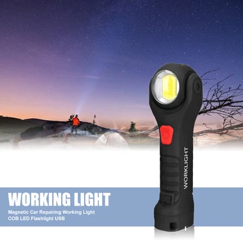 

7 Modes Magnetic XPE+COB LED Flashlight Portable Vehicle Repairing Inspection Work Lighting Practical Outdoor Hiking Torches