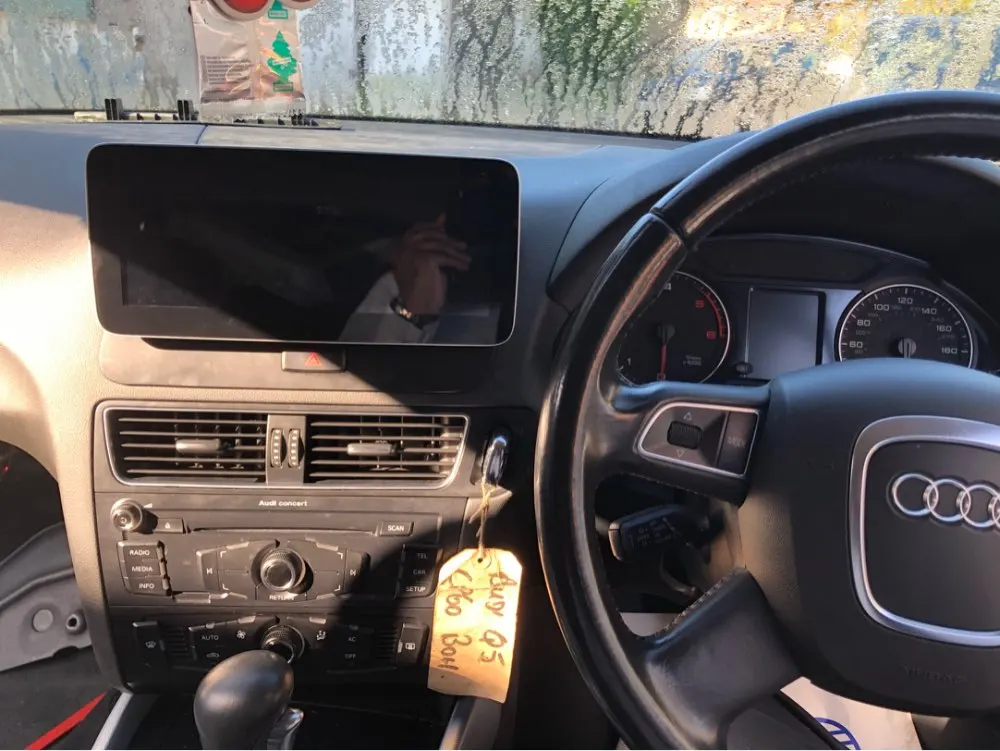 COIKA 10,2" ips Android 9,0 автомобильная система gps навигация для Audi Q5 2009- мультимедийный плеер BT wifi 2+ 32G ram Google RHD