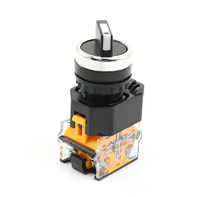 

NC/NO 2 Position AC 380V 10A Rotary Self Locking Push Button Switch