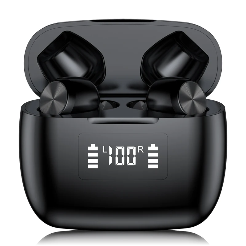 

Wireless earphone T9 touch siri noise reduction stereo IPX5 waterproof with charging compartment wireless TWS Bluetooth headset
