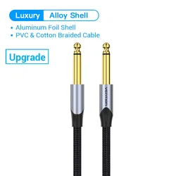 High-Performance Audio Cable for Guitars and Amplifiers (Alloy Shell BAS)