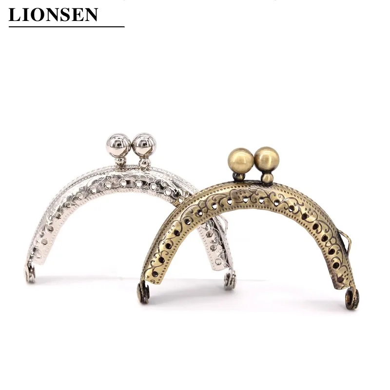 LIONSEN 1 шт. 6 5 см античные бронзовые Серебристые двойные бусины полукруглые