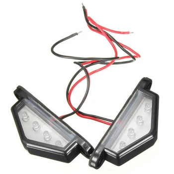 

2x Caravan 4 LED Rear Tail License Plate Brake Number Plate Light Taillight