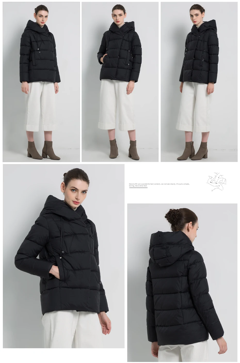 ICEbear new winter women's coat brand clothing casual ladies winter jacket warm ladies short hooded Apparel GWD19011