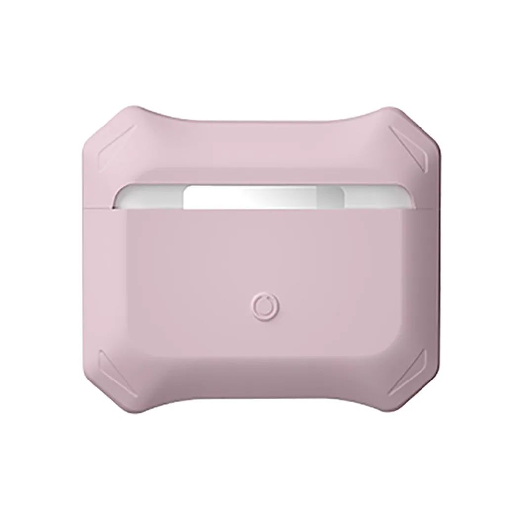 Pink Для AirPods Pro силиконовый чехол с защитой от царапин чехол для наушников противоударный чехол для Bluetooth наушников z1114 - Цвет: Pink