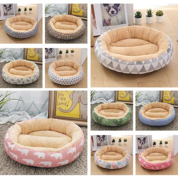 

Styles Fashion Printing Dog Bed For Small Medium Dog Warm Non-Slip Pet Blanket Indoor Autumn Winter Corduroy Pet Bed accessories