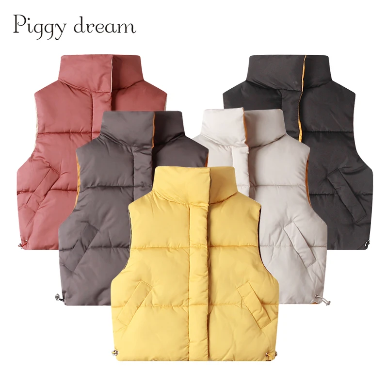 Children Vests Coats 2-8Y Winter Autumn Thickened Cotton Unisex children vest