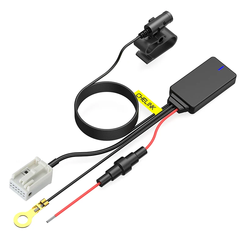 Audio Kabel Auto Bluetooth AUX Modul 12V 12-poliger Auto Fahrzeug Bluetooth AUX Adapter Passend für MCD RNS 510 RCD 200 210 300 310 500 510 