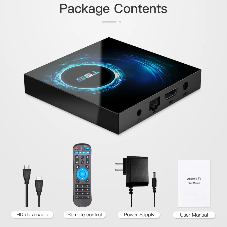 T95 Смарт ТВ коробка Allwinner H616 Android 10 0 4 Гб Оперативная память 32GB/64GB ядра 1080P H.265 6K HD