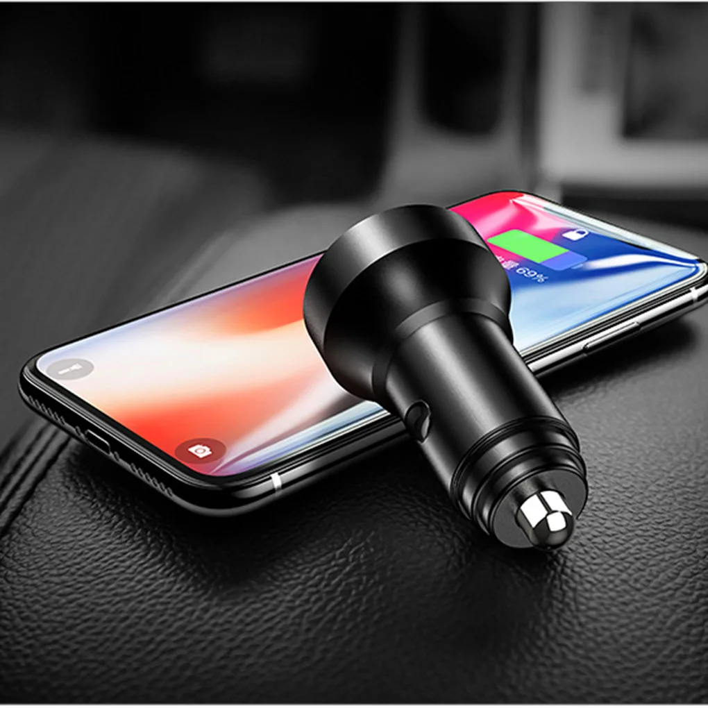 Светодиодный дисплей для зарядки 12 В USB автомобильного прикуривателя зарядное устройство мини портативное автомобильное зарядное устройство USB для путешествий