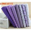 Booksew 50cm*50cm 7 pieces Purple Cotton Fabric Fat Quarter Bundle telas patchwork Quilting Tilda Fabric Sets Sewing ► Photo 2/6