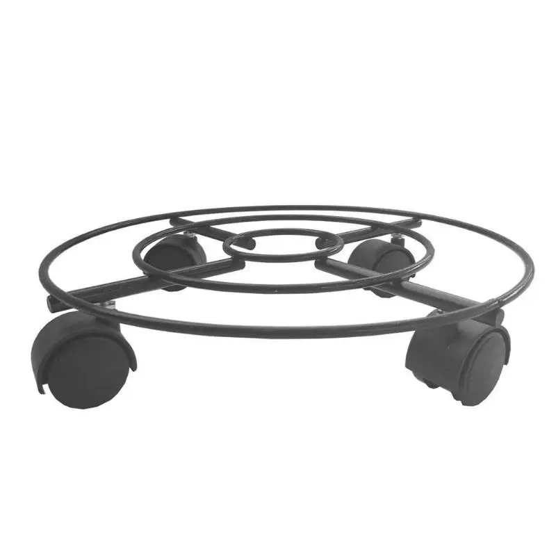 

Metal Heavy Duty Iron Rack Practical Potted Plant Bonsai Stand Flower Pot Wheel Holder Necessary Household Flowerpot Supplies
