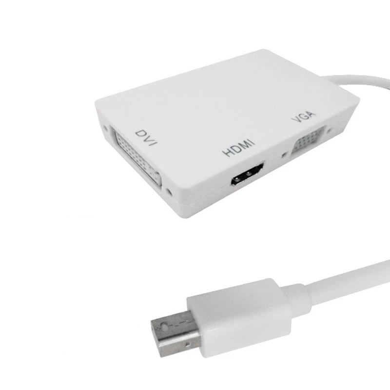 3 In 1 Mini Display Port To Dvi Vga Hdmi Tv Adapter Cable For Apple Imac Macbook Surface Book Surface Pro 3 4 Thinkpad Fku66 Aliexpress