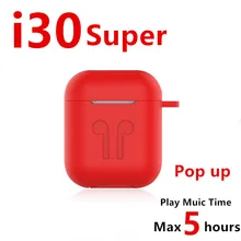 I30super 1:1 Реплика супер мощность 5h беспроводные наушники 6D супер бас Bluetooth 5,0 наушники не W1 чип pk i10 i12 twsi30