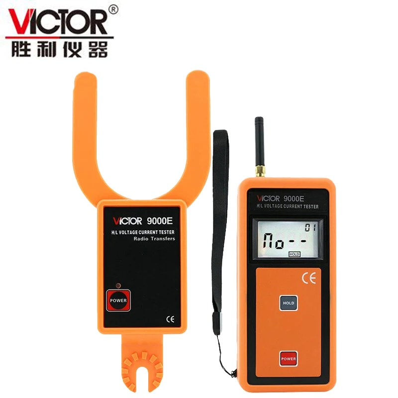 VICTOR VC9000E/VC9000F беспроводной высокое и низкое напряжение u-образный/вилка-образный амперметр