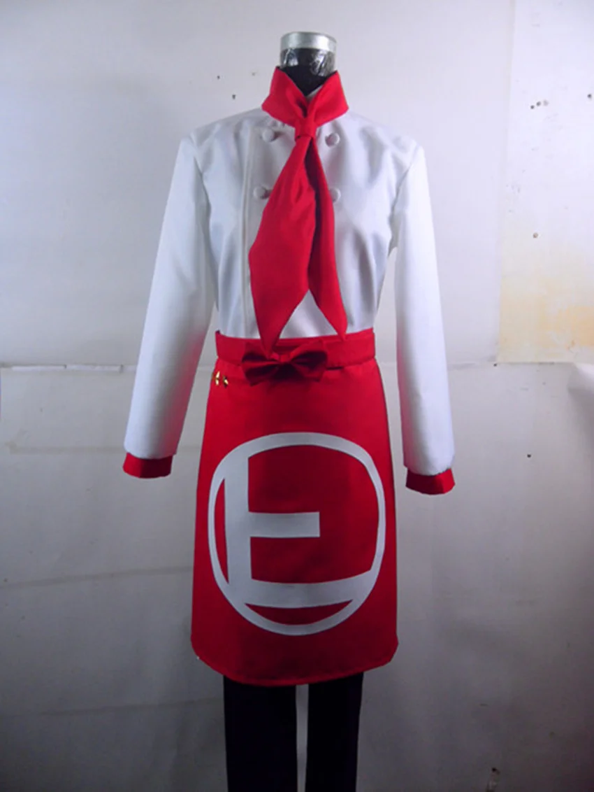 

Hanamura Teruteru Cosplay Costume Anime Danganronpa Cos Costume 4in1 Tops+pants+apron+scarf