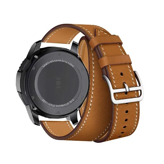 22 мм huawei watch GT 2 pro ремешок для galaxy watch 46 мм S3 pebble time Ticwatch 1 extral длинный кожаный ремешок для amazfit 1 2s pace