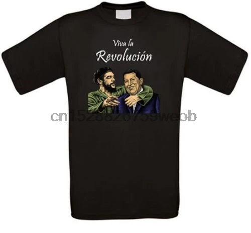Hugo Chavez Guevara Revolution Cuba Venezuela Homme Tshirts Hip Hop Clothing Tshirt Fashion 2019 T Shirts O Neck |
