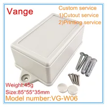 1 шт./лот настенный корпус IP54 diy ABS пластиковый корпус diy чехол для электронного проекта 85*55*35 мм