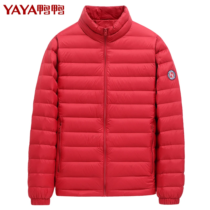 Duck Duck Autumn and Winter New down Jacket Men's Short Stand Collar Lightweight Warm Fashion and Handsome Eiderdown Outerwear