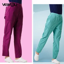 Vkamoli, новинка, ручная стирка, брюки, Хирургическая Одежда для мужчин и женщин, брюки для доктора медсестры, хлопковые лабораторные брюки, скрабы для кормления