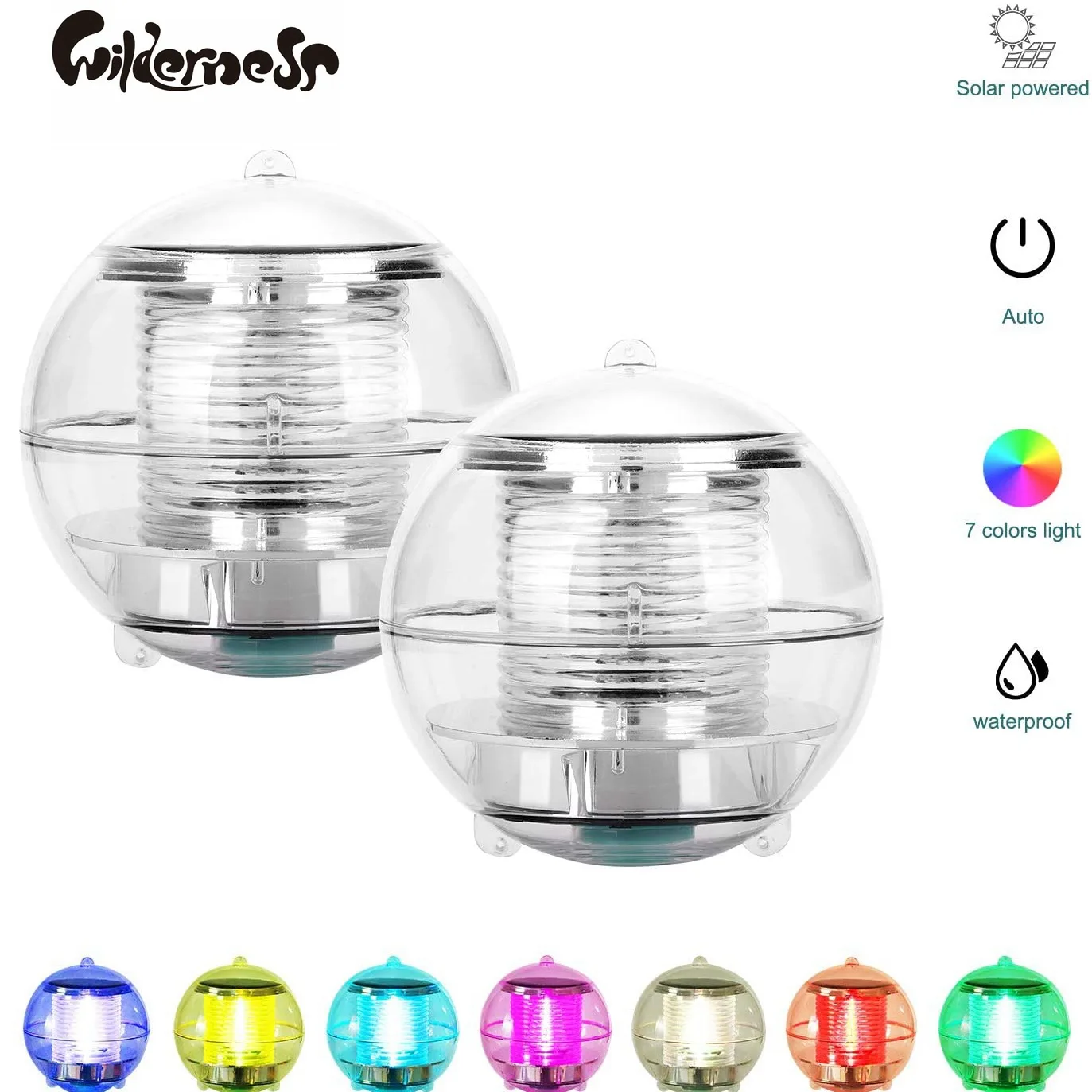 

New solar water float light outdoor LED color light pool light string hole water float light garden swimming pool decorative lig