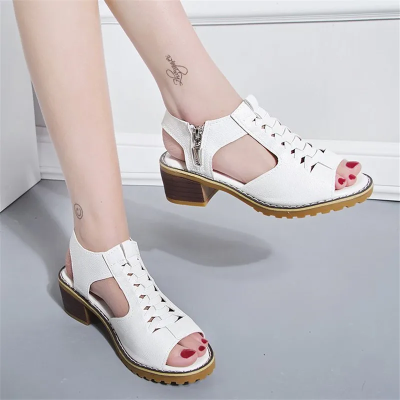 Sandale Cuir CHUT AD 2520 Beige Femme - Adour – Adour