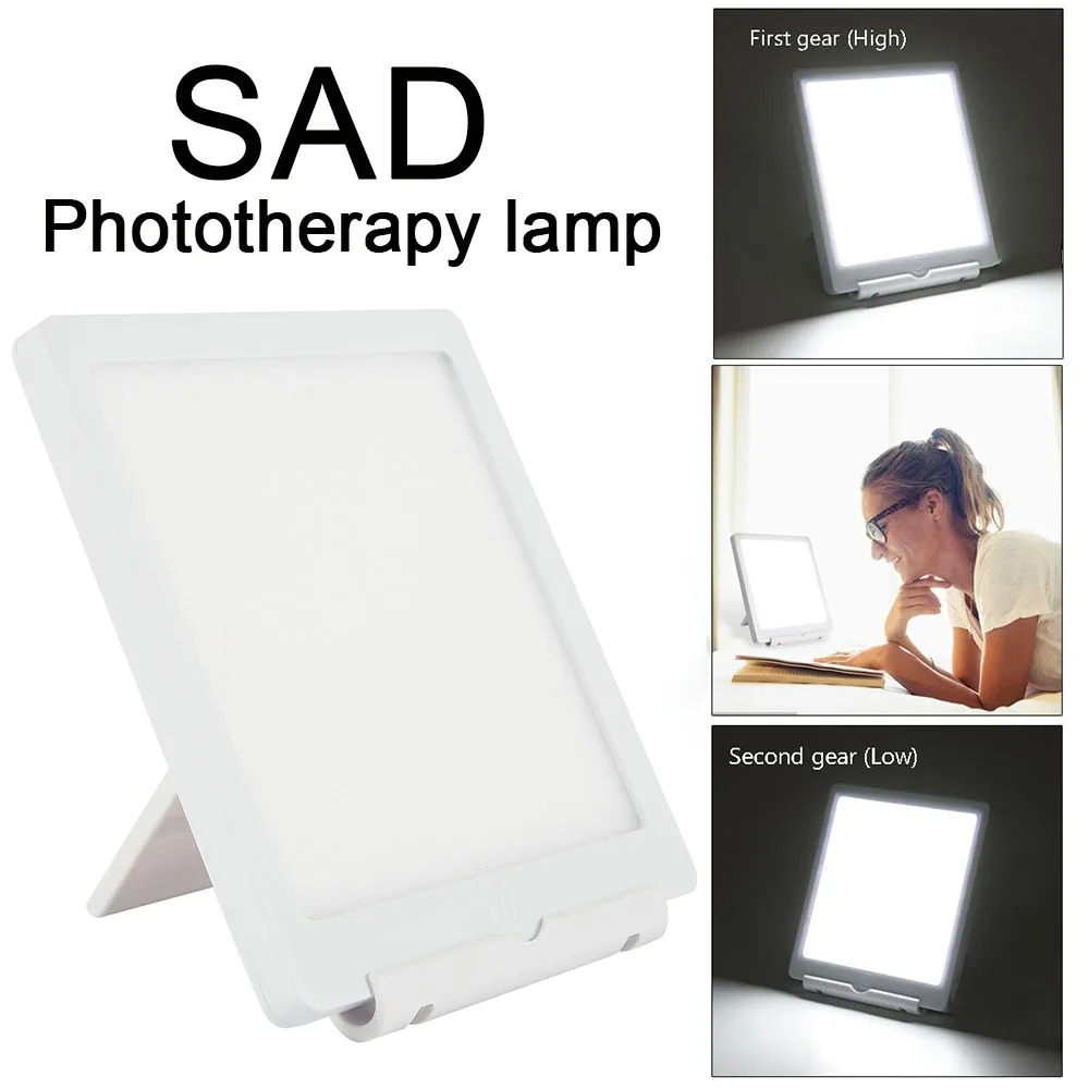 SAD Therapy Lamp 2 Modes Happy LED Light Affective Disorder Phototherapy Natural Daylight LED