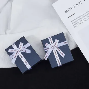 

2pc Jewelry Boxes Set Gifts Present Storage Display Boxes For Necklaces Bracelets Earrings Rings Necklace Square Rectangle #F