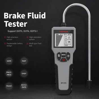 

Universal BF200 Car Brake Fluid Tester Universal Automotive Brake Oil Liquid Testing Tool Car Diagnostic Tool LCD/LED Display