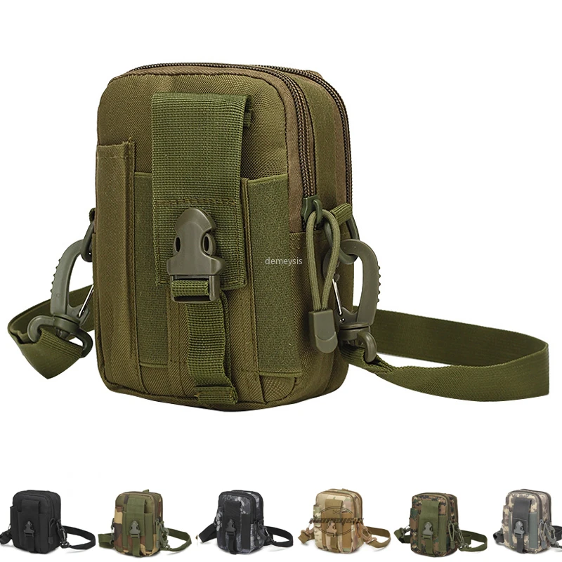 

Tactical Shoulder Phone Pouch Money Tools Phone Bag Molle Mobile Phone Pocket Hunting Crossbody Bag for Iphone 5.5 Inch Phone