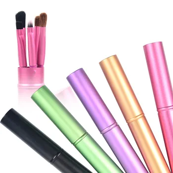 

High Quality New Professional Pony Hair Eyeshadow Brushes Set & Kits 5pcs Black 5 pcs Makeup Brushes For Eye Makeup Tool Kit