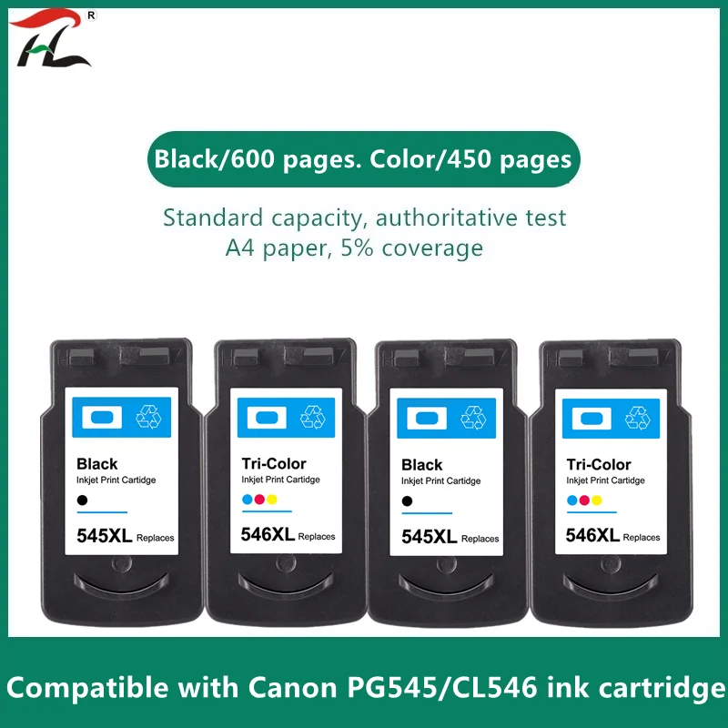 Cartucce D'Inchiostro Compatibili Pg545 Cl546 Xl Per Canon Pg-545 Pg 545 Cl-546 Per Canon Ip2850 Mx495 Mg2950 Mg2550 Mg2450