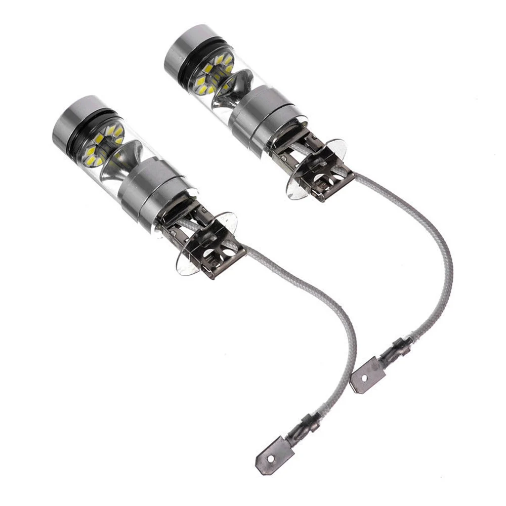 Farol de Led para Névoa Farol de Carro Vehemo Peças 12 - 24v 10000lm Branco 6000k 2 100w h3 17 Lâmpadas do farol do carro (LED)