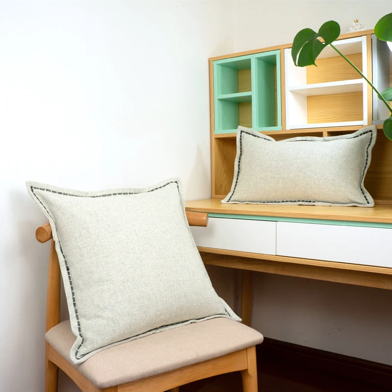 Нордический стиль бежевый чехол для подушек пеньминг конверт наволочка пледы