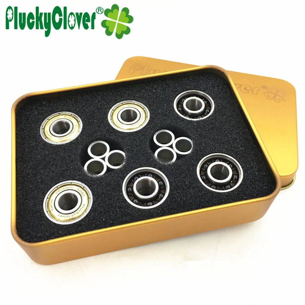 Профессиональный подшипник для скоростного скейта PluckyClover 608 с 7 керамическими