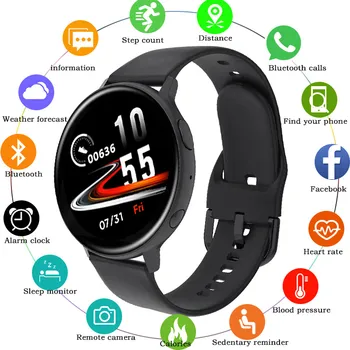 

Q16 Smart Watch bluetooth Call Full Touch Heart Rate Blood Pressure Monitor Music Playback Dual UI Menu Smartwatch Men
