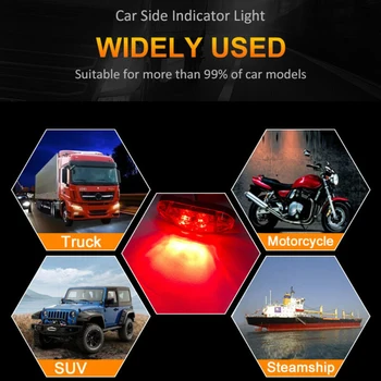 

LED Side Clearance Marker Light For Cars SUV Truck Trailer RV 10V-30V 500LM