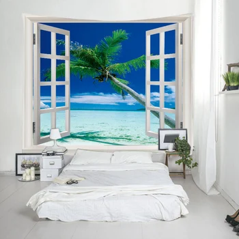 

Langria Tapestry Wall Hanging Wall Tapestry with Nature Printing Home Decorations for Living Room Bedroom Decor