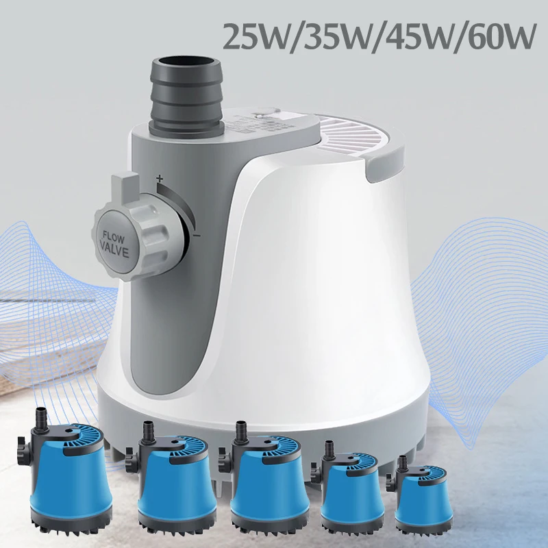 

2 Color 25/35/45/60W Home Submersible Water Pump Submersible Waterfall Fountain Pump for aquarium fish tank Garden Fountain