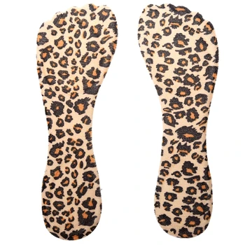 

ASDS-1 Pair Silicone Heeled Shoes Insoles Adhesive Pads - Leopards