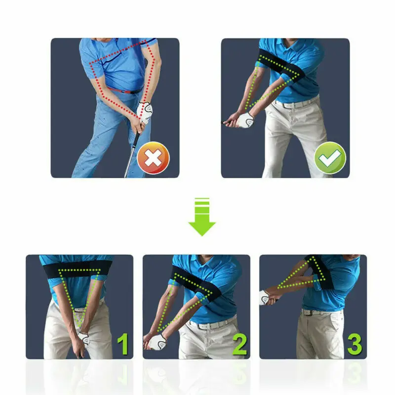 1 шт. Golf Smooth Swing обучающая помощь для рук осанка движение практика Коррекция Пояс спортивные товары