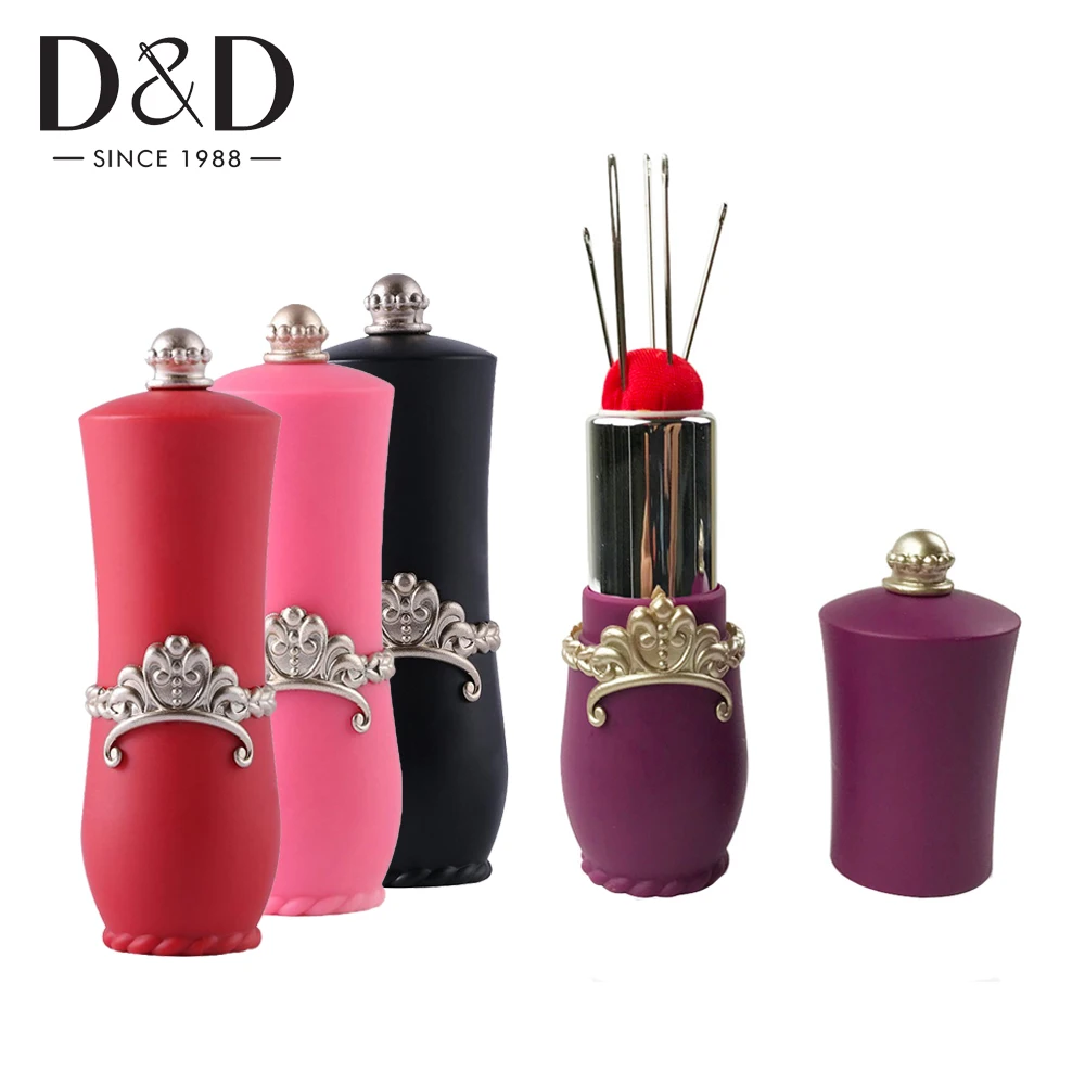 Подушка в форме губной помады D & с 5 иглами для шитья|needle crafts|sewing needle holderssewing tools