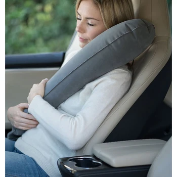

Inflatable Pillows Travel Train Plane Office Car Headrest Protection Back Cushion Soft Air Neckrest Portable Pillow Dropshipping