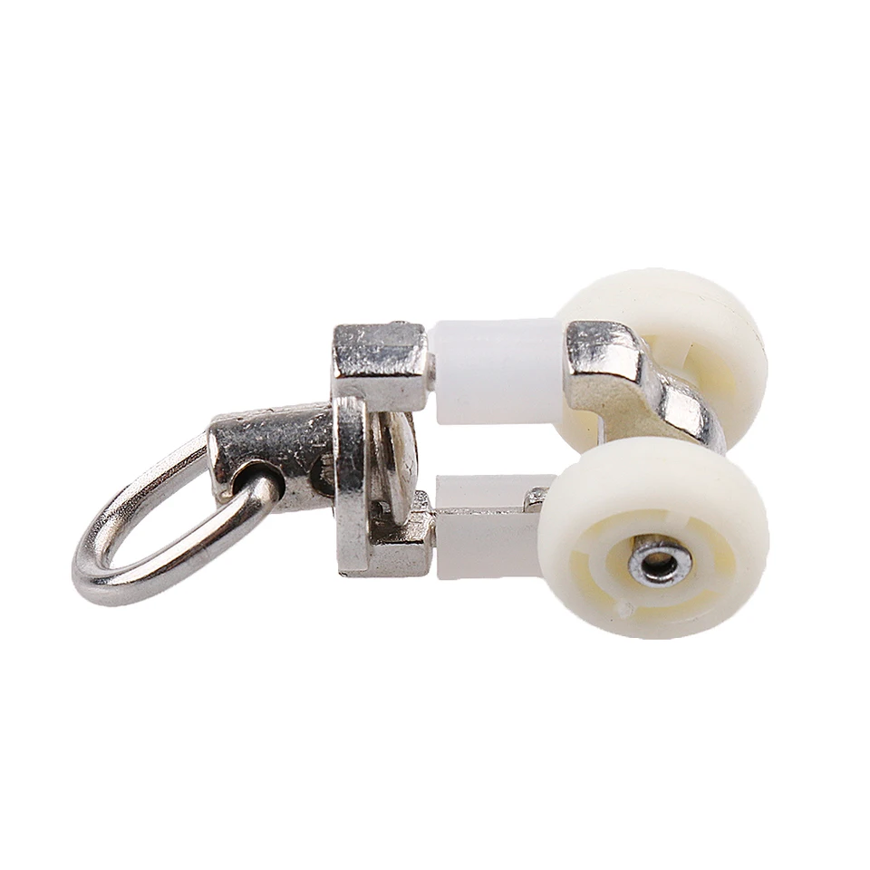 20pcs Stainless Steel Curtain Track Rollers - Smooth Gliding Pulleys For Home & Office Curtains