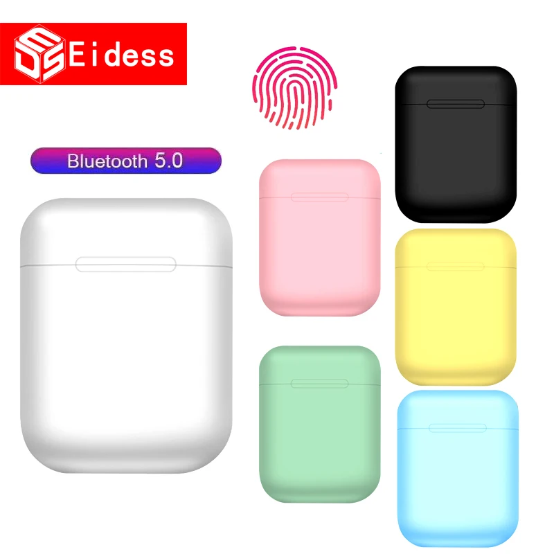 

i12 TWS Mini Wireles Bluetooth Headset 5.0 Stereo Earphones with Charging Box Microphone for Huawei Xiaomi Phone Full Smartphone