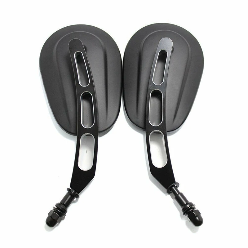 1Pair Rearview Mirror Motorcycle Black Bar End Mirror Motorcycle Passenger Side