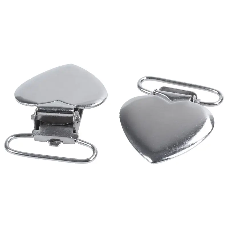 25-Heart Shaped 1 inch железные зажимы для чулок-с прямоугольными вставками