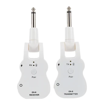 

UHF Wireless o Transmitter Receiver System USB Pick Up for Electric Guitar Bass Musical Instrument Parts